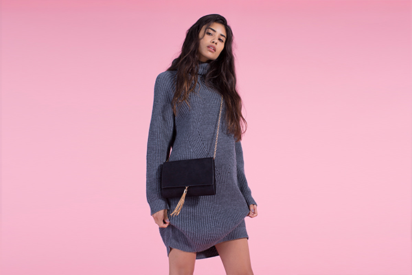 grey knitted missguided jumper