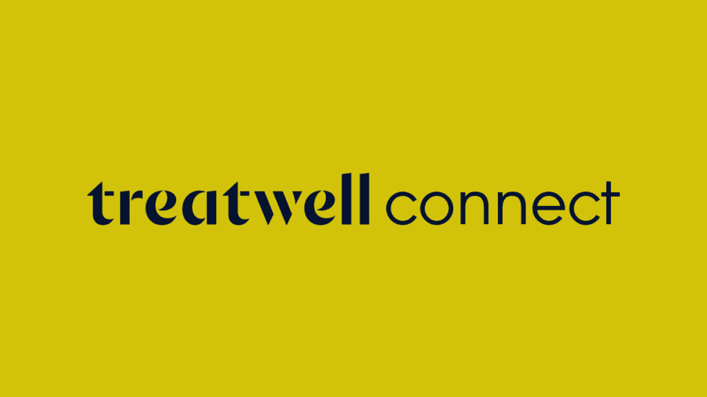 Treatwell Connect logo on a yellow background